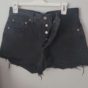 Levis Black Daisy Dukes